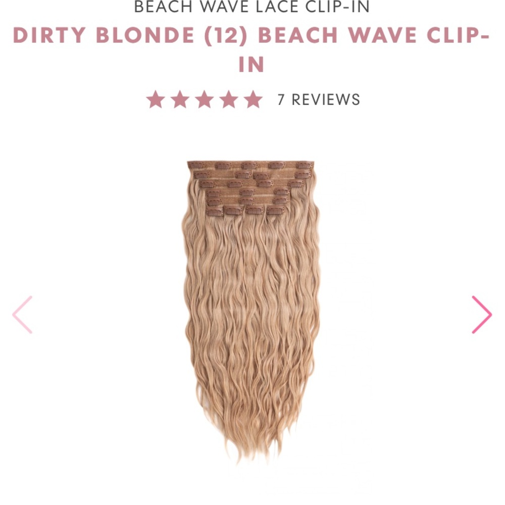 Glam seamless 10 Pieces  | 100% Remy | 22 Inches |  210g beach wave Exte…